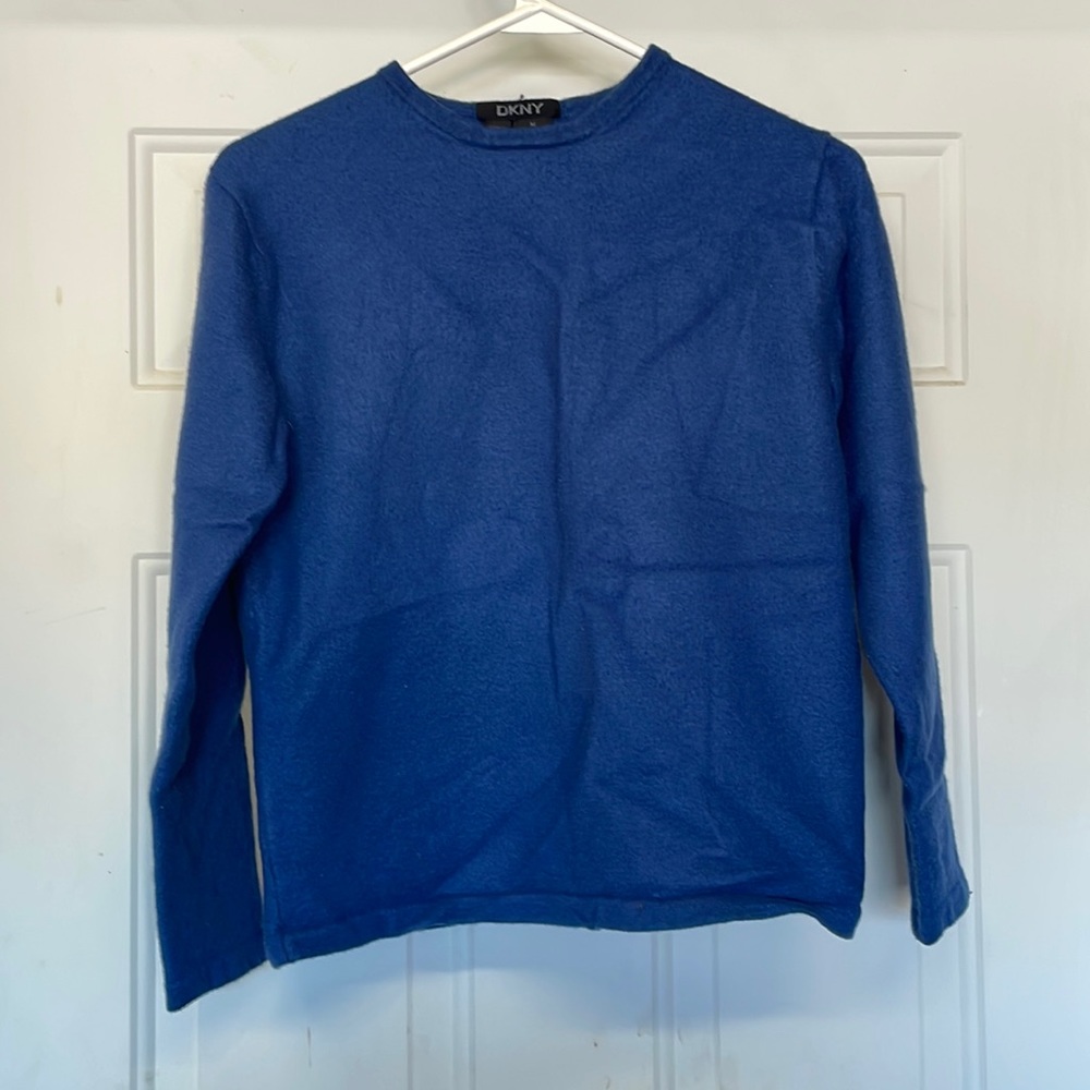 Mens blue DKNY cashmere sweater